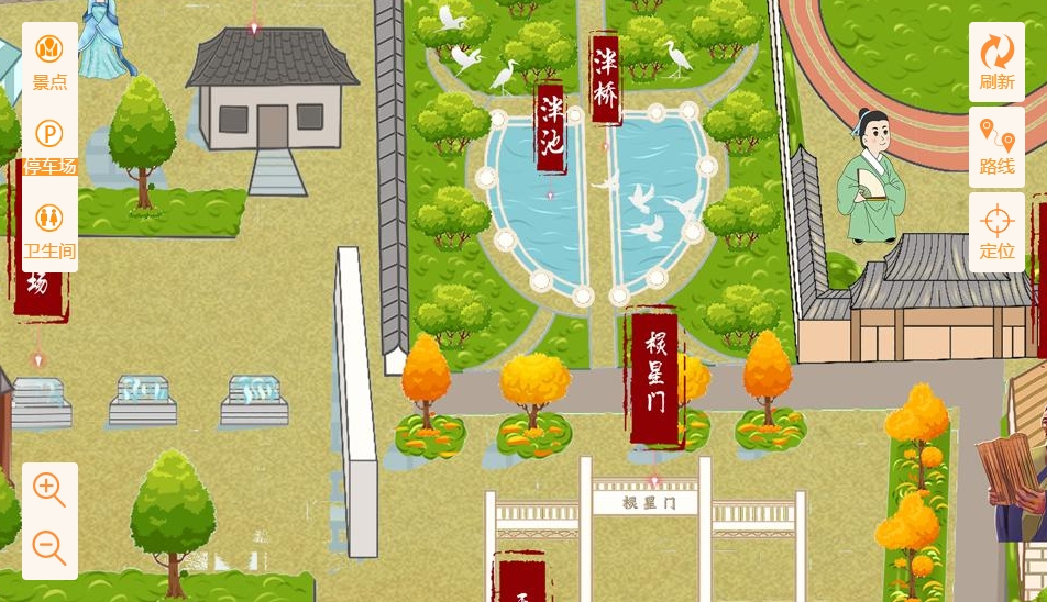 城厢手绘地图景区语音讲解导览系统：智慧景区建设的基石